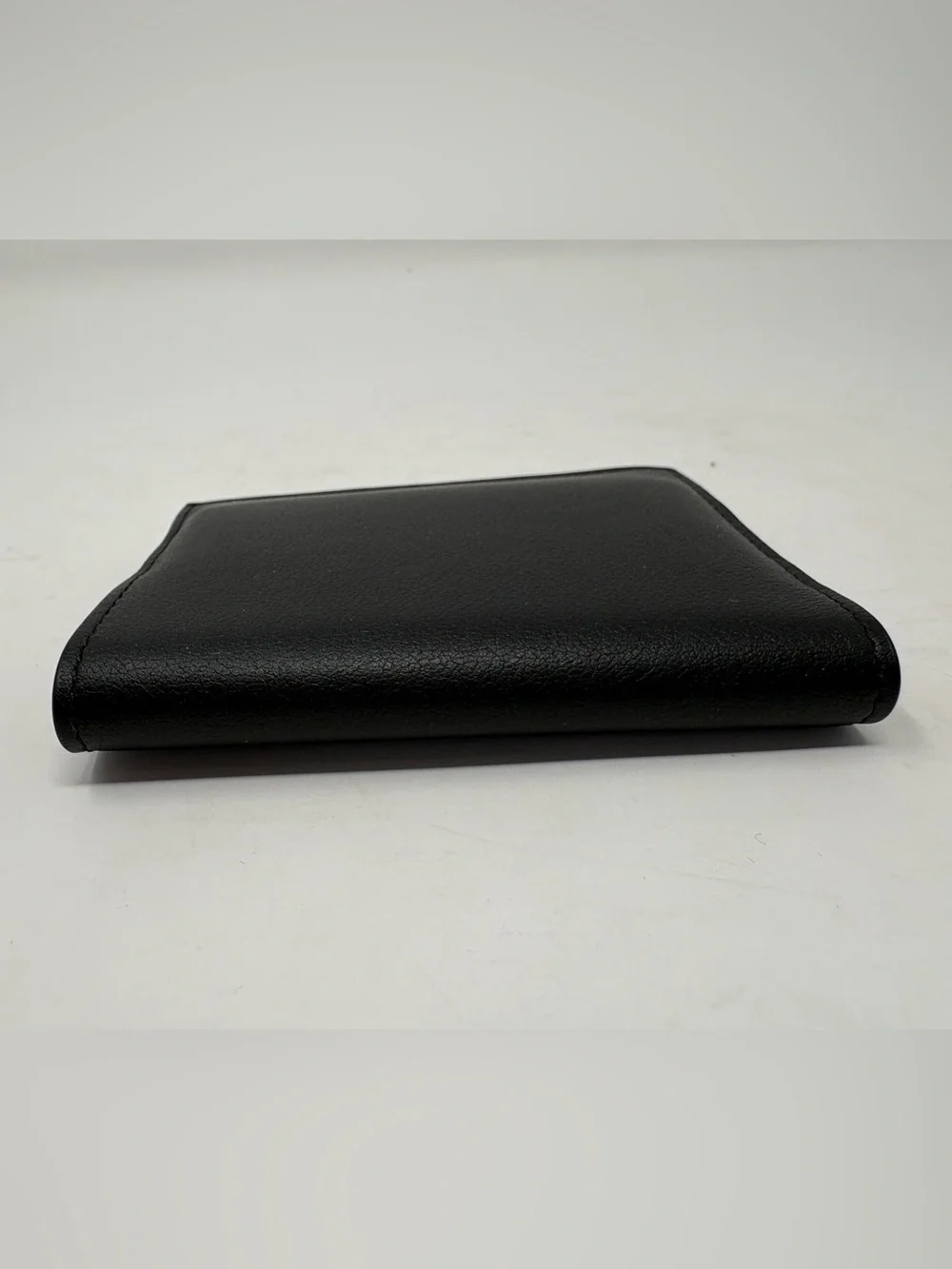 Cartier Panthere Black Calfskin Leather Wallet Card Holder SLG Slim Minimalist